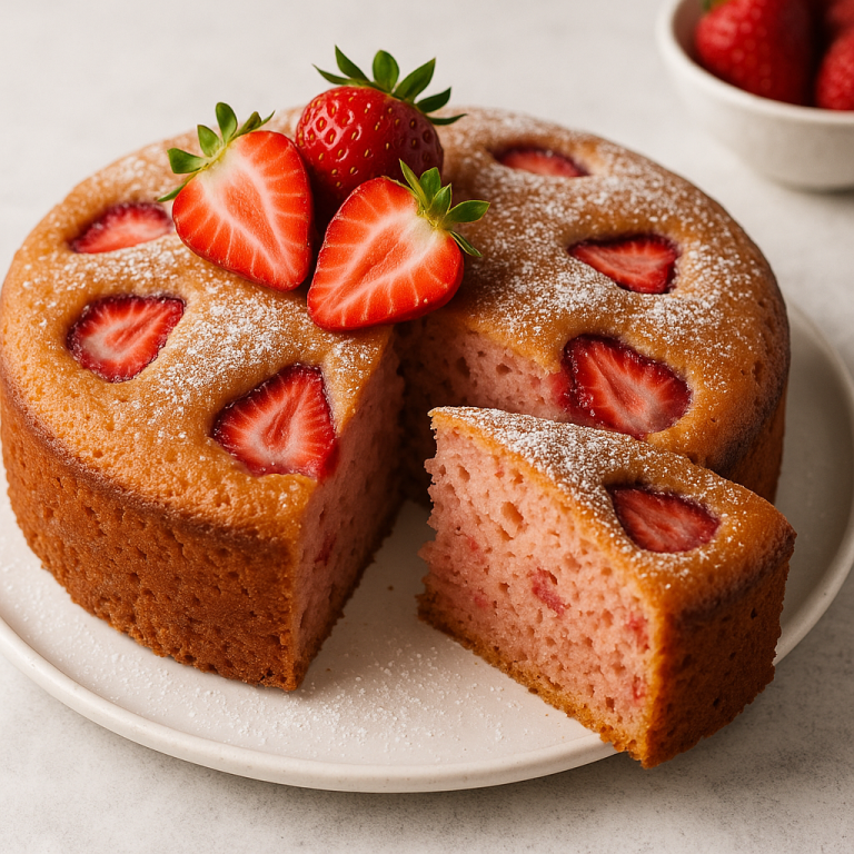 Strawberry Blender Cake Recipes – Quick, Easy & Moist